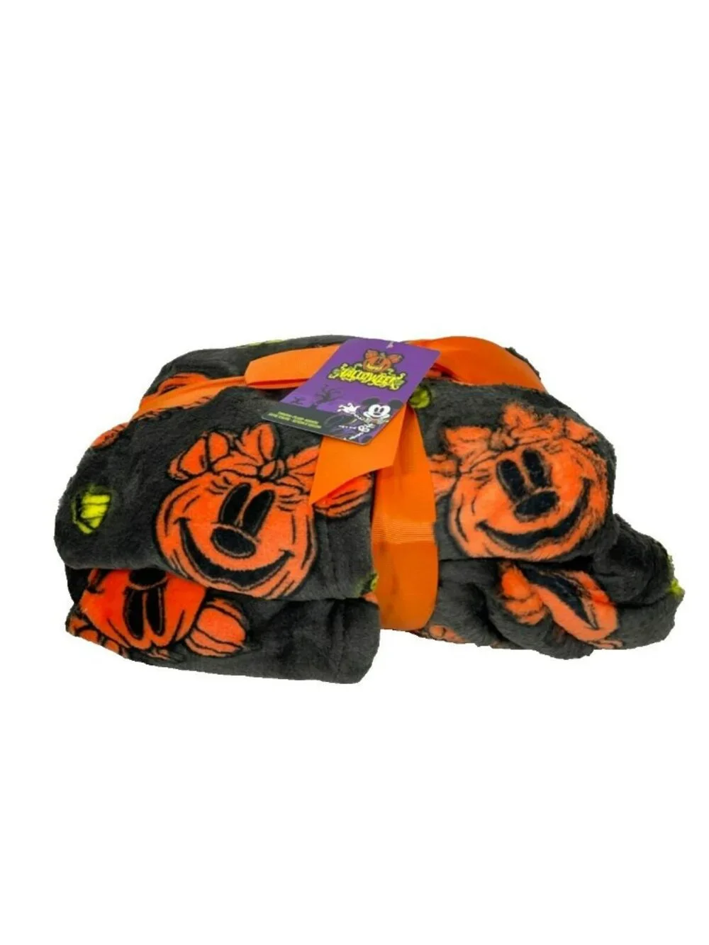 Disney Mickey & Minnie Halloween Plush Throw Blanket 50